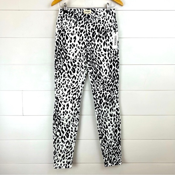 NEW L’AGENCE 25 Marguerite High Rise‎ Skinny Jean Gel Black Genoa - Picture 1 of 6